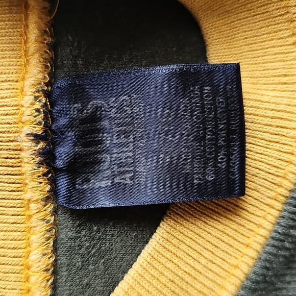 Vintage Roots Athletic Kids Green and Yellow Striped Sweater Top XL - Picture 7 of 12